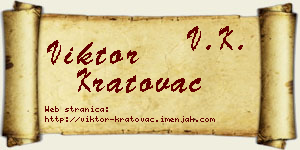 Viktor Kratovac vizit kartica